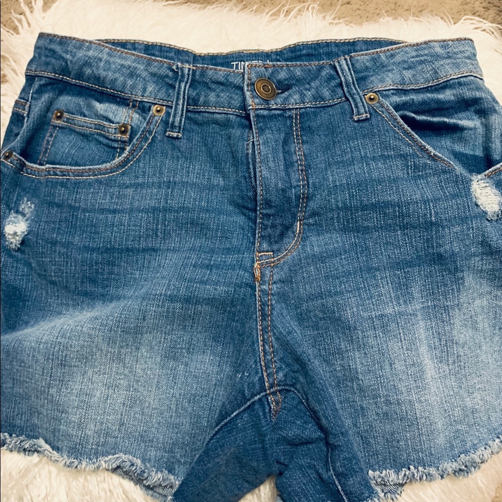 Denim jean cutoff shorts Time and Tru Size 12